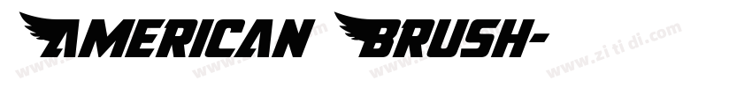 American Brush字体转换